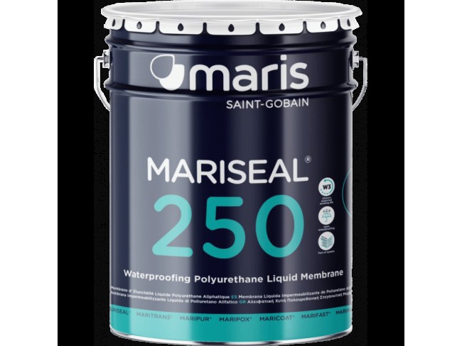 MARIS POLYMERS - MARISEAL 250 - White - 25kg -  Χυτή Ελαστική Επαλειφόμενη, πολυουρεθανική μεμβράνη ενός συστατικού διαλύτου.